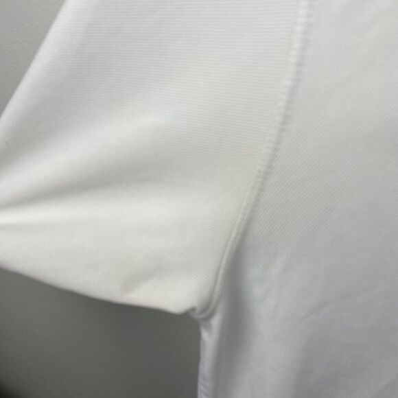 Nike Golf Men Polo Shirt Medium M White Logo Embroidered Short Sleeve Dri Fit UV - Picture 6 of 10